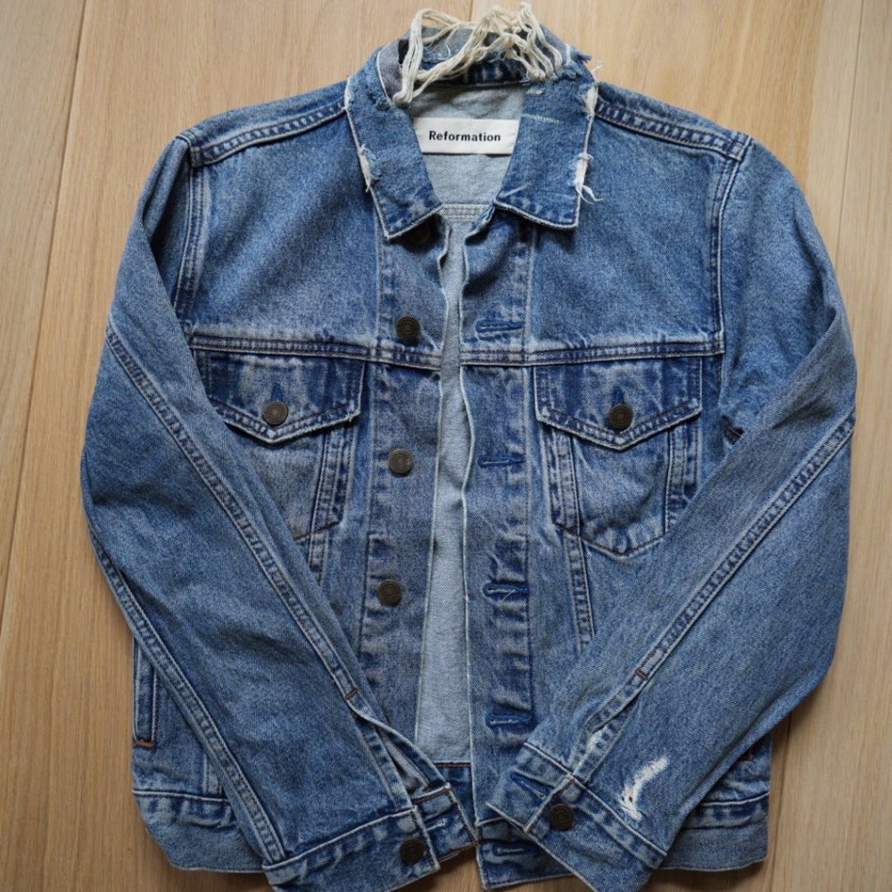 Reformation Vintage Wash Denim Jacket XS